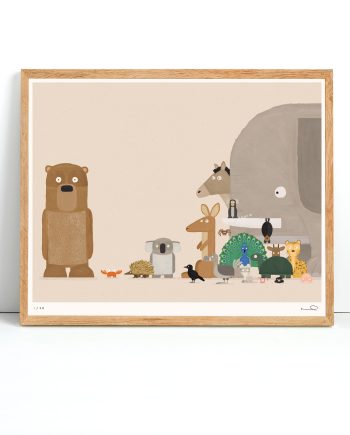 Signed print: Bear.