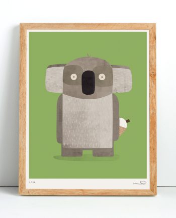Signed print: Koala.
