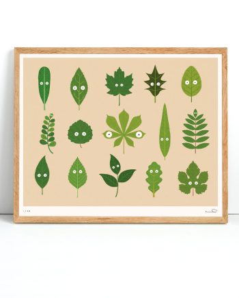 Signed print: Leaf kinds.