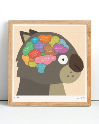 Signed print: Teacher Brain