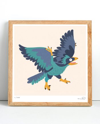 Signed print: Archaeopteryx.