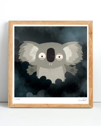 Signed print: Dropbear (hug!)
