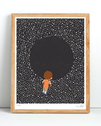 Signed print: I Wonder